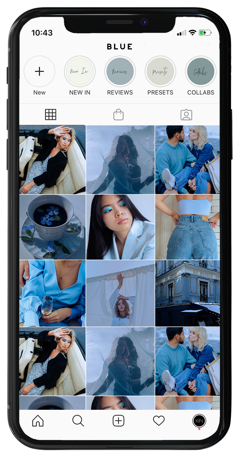 10 BLUE LIGHTROOM MOBILE PRESETS