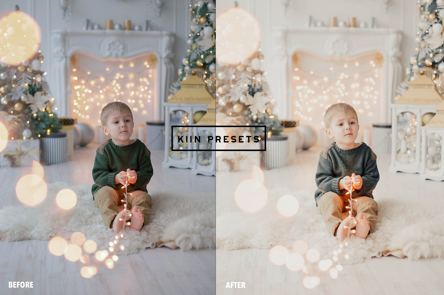 10 WHITE XMAS LIGHTROOM MOBILE & DESKTOP PRESETS