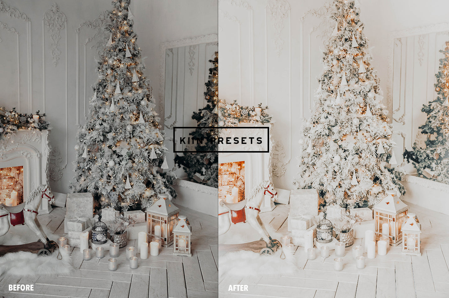 10 WHITE XMAS LIGHTROOM MOBILE & DESKTOP PRESETS