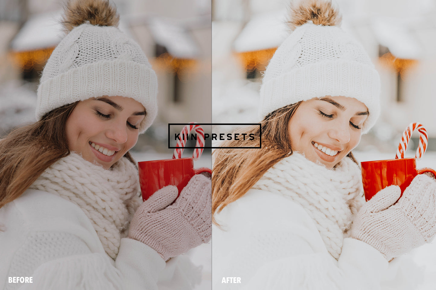 10 WHITE XMAS LIGHTROOM MOBILE & DESKTOP PRESETS