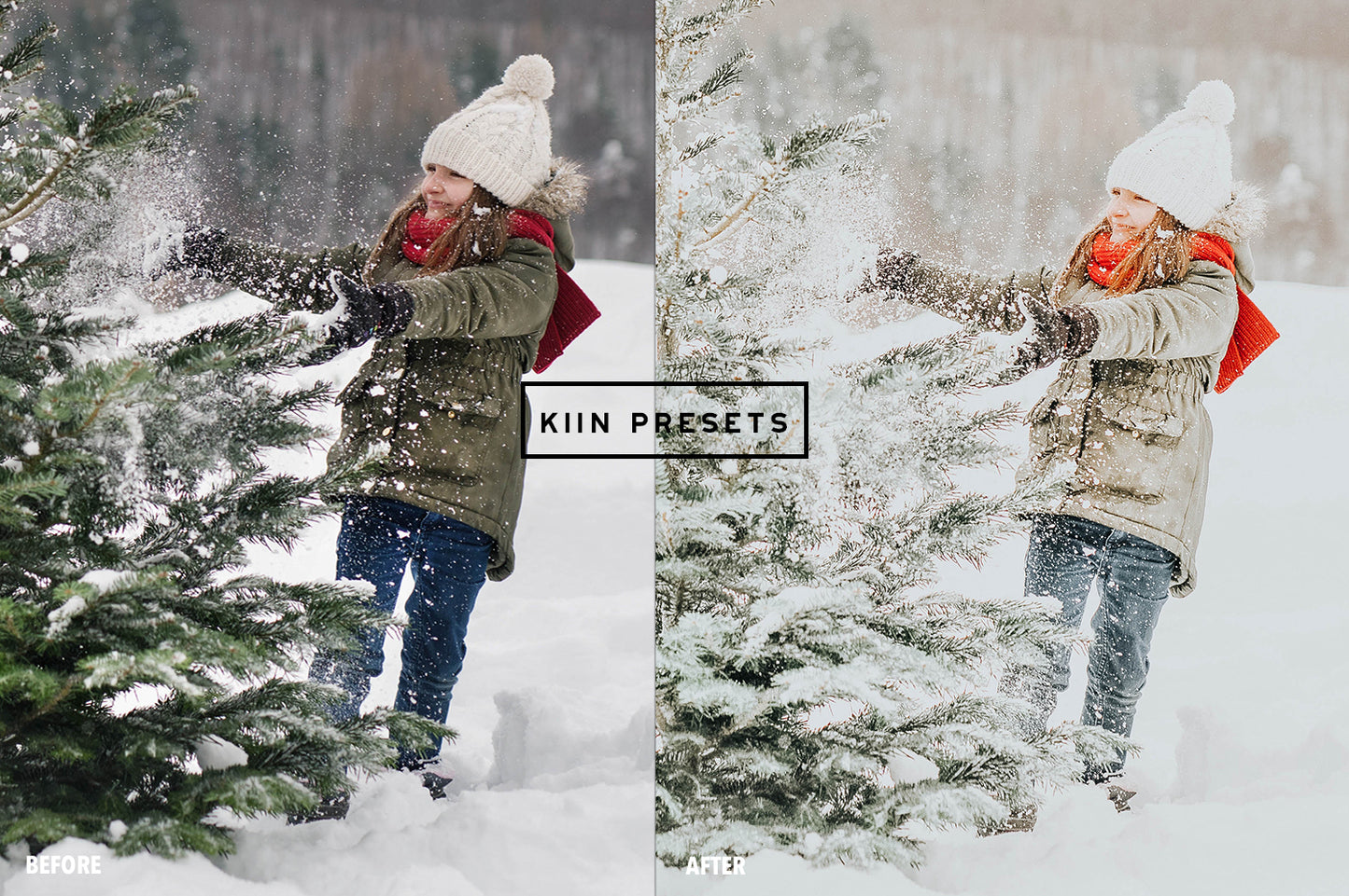 10 WHITE XMAS LIGHTROOM MOBILE & DESKTOP PRESETS