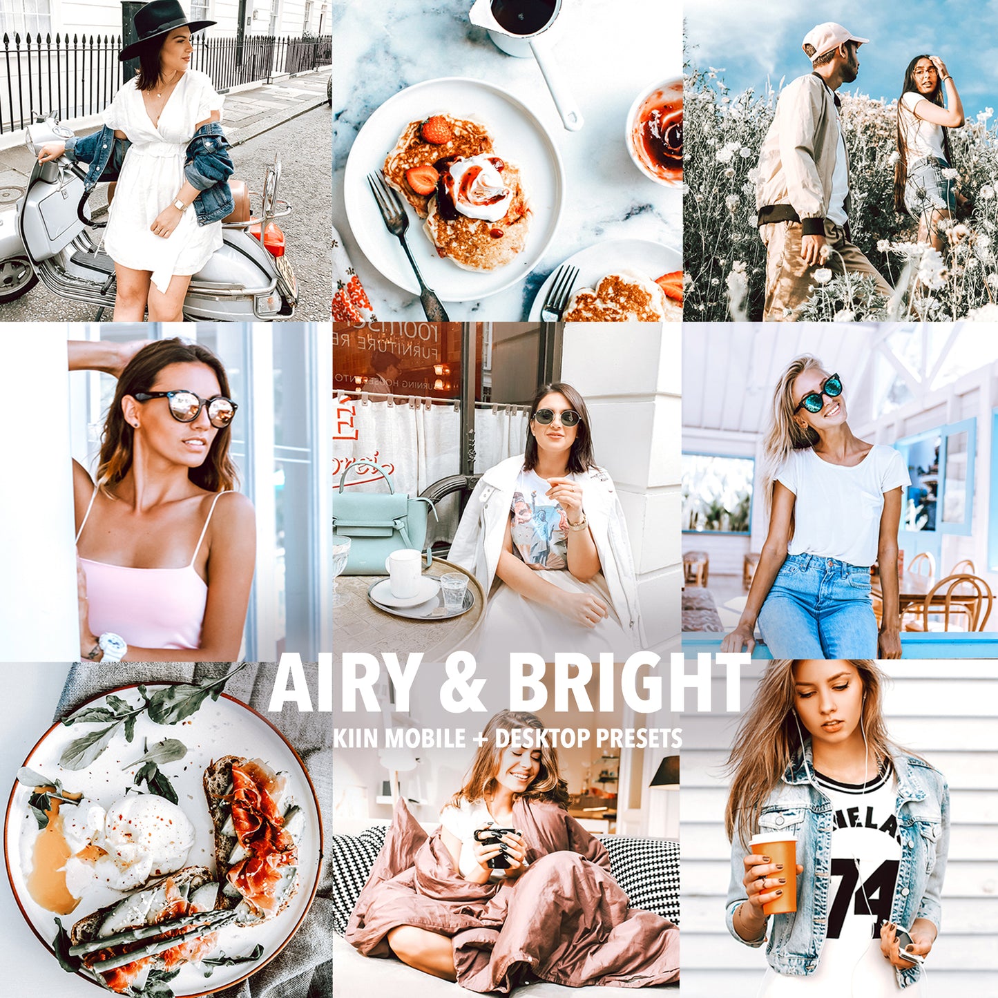 10 AIRY & BRIGHT LIGHTROOM MOBILE & DESKTOP PRESETS
