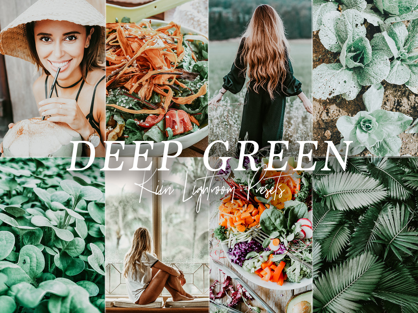 10 DEEP GREEN LIGHTROOM MOBILE & DESKTOP PRESETS