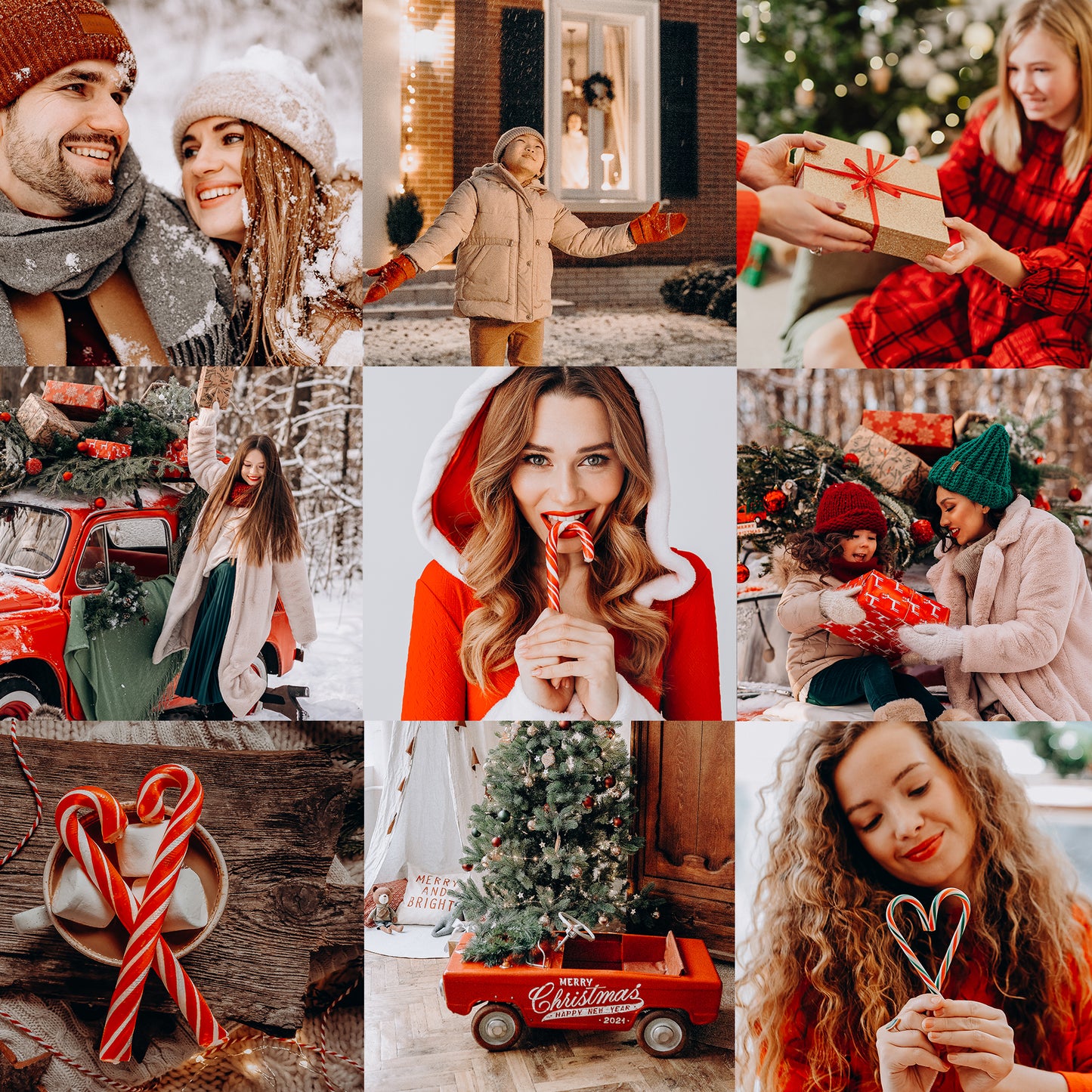 10 MERRY CHRISTMAS LIGHTROOM MOBILE & DESKTOP PRESETS