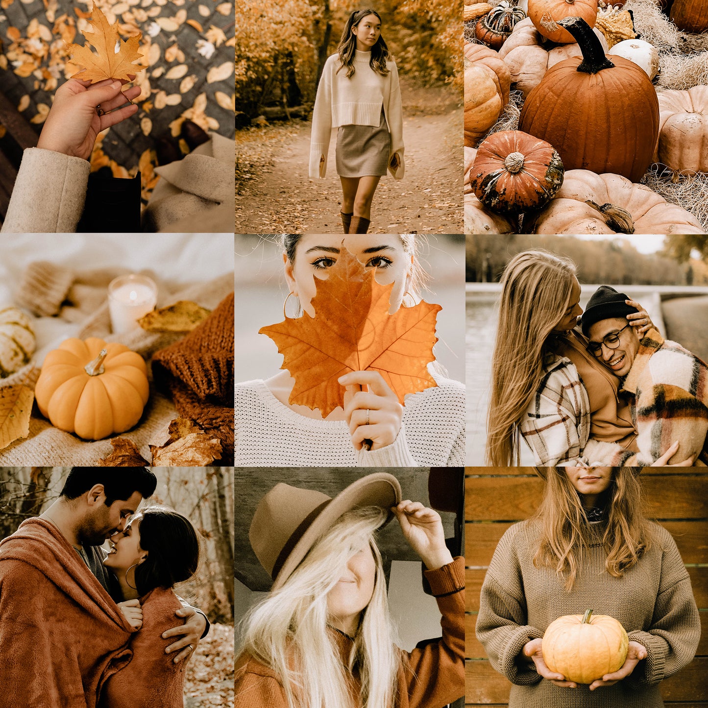 10 PUMPKIN LIGHTROOM MOBILE & DESKTOP PRESETS