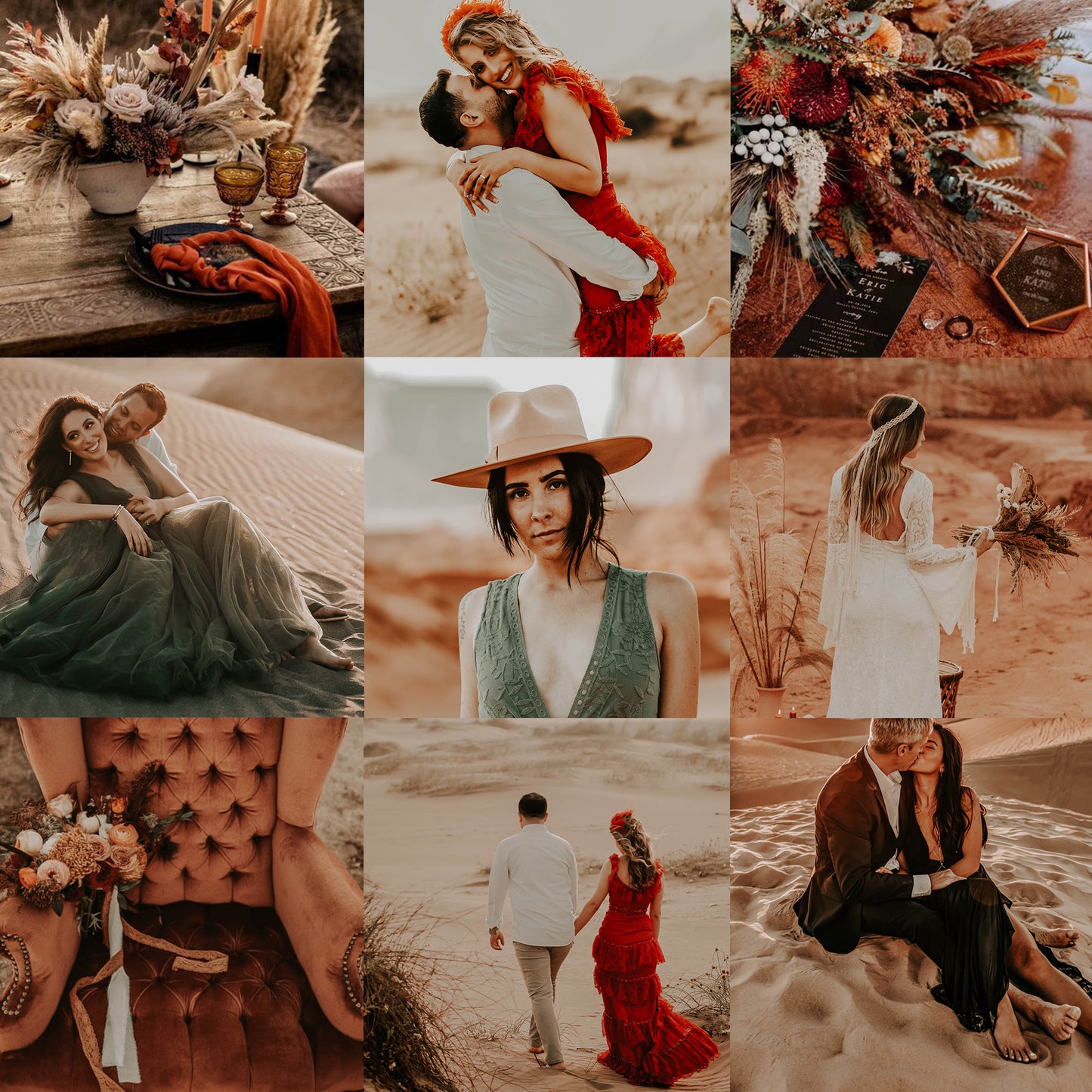 10 TERRACOTTA WEDDING LIGHTROOM MOBILE & DESKTOP PRESETS