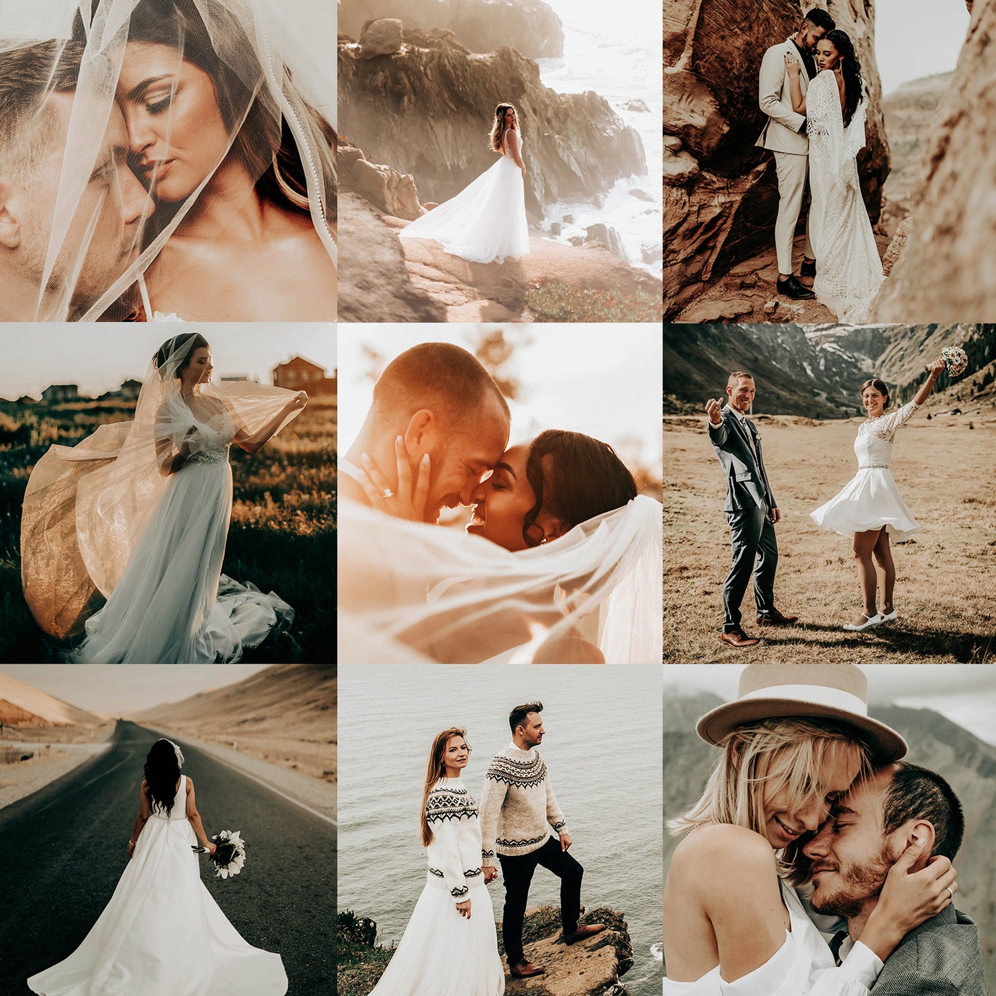 10 BOHO WEDDING LIGHTROOM MOBILE & DESKTOP PRESETS