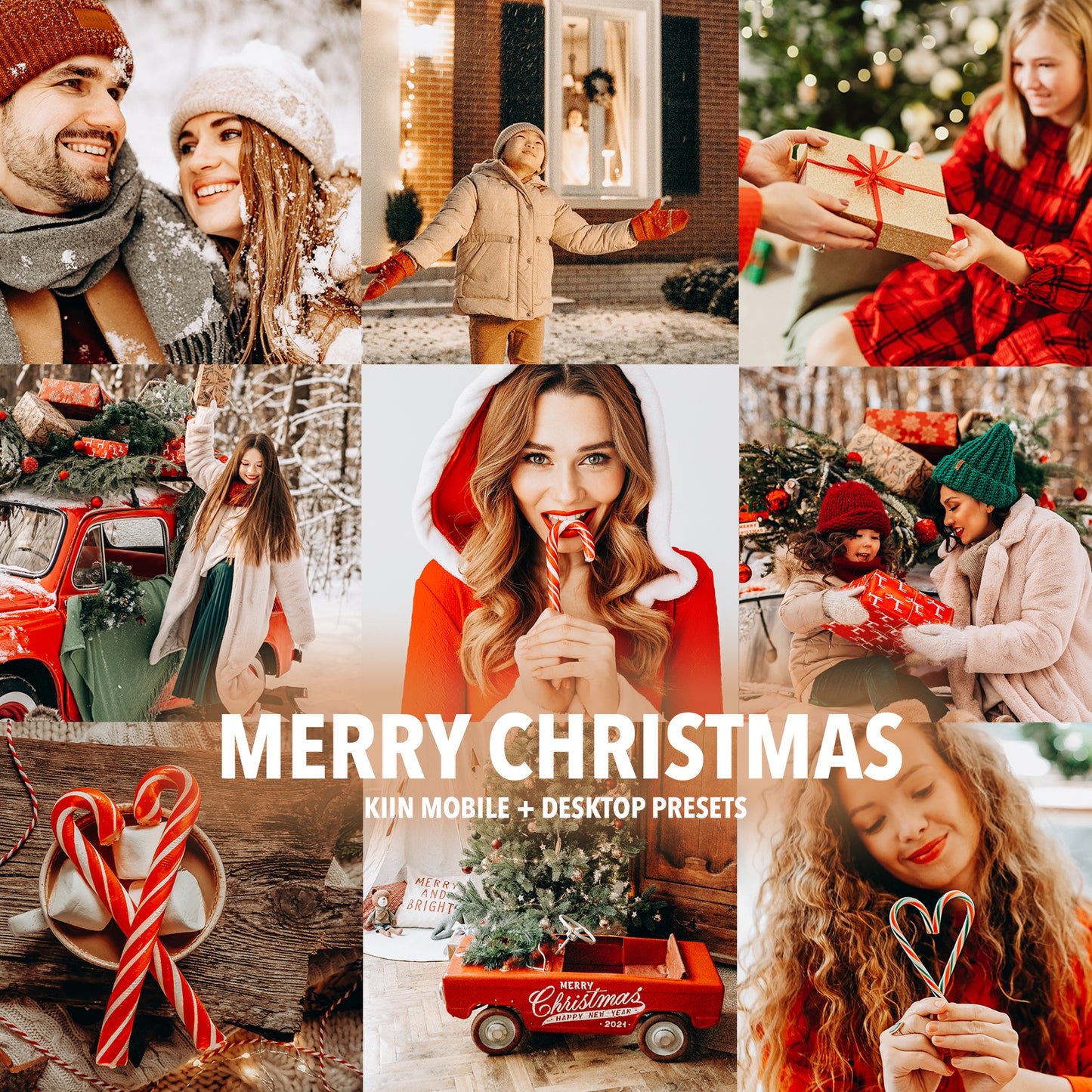 10 MERRY CHRISTMAS LIGHTROOM MOBILE & DESKTOP PRESETS