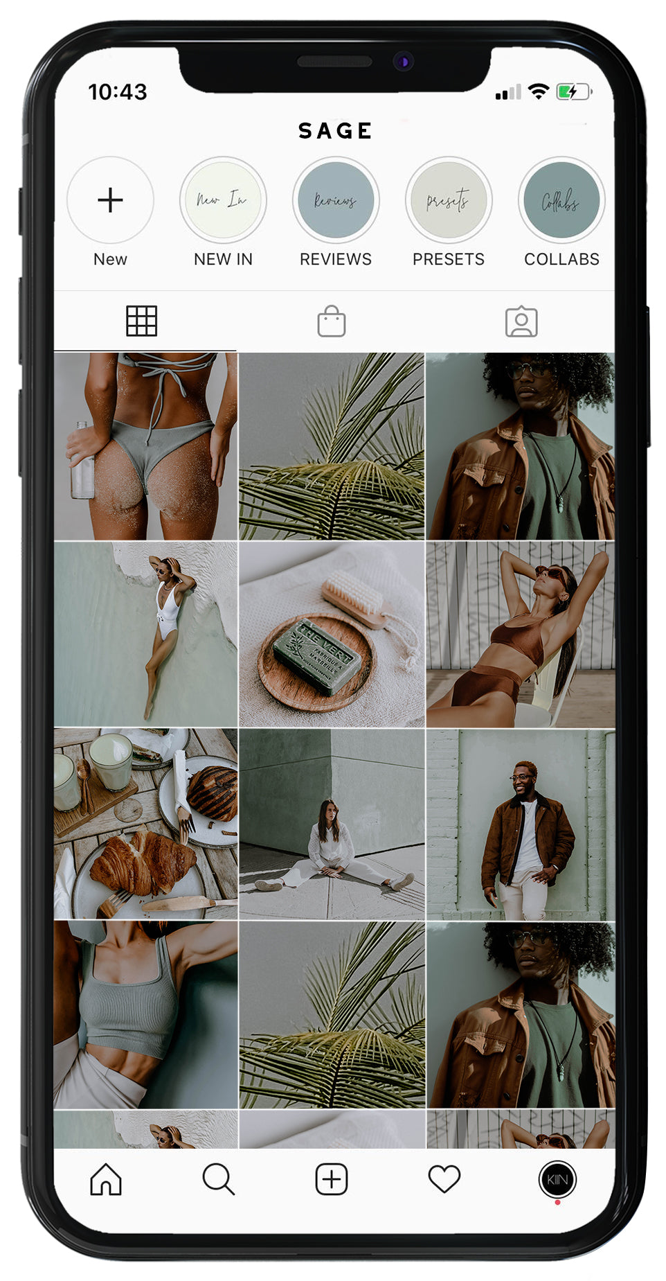 12 SAGE LIGHTROOM MOBILE PRESETS