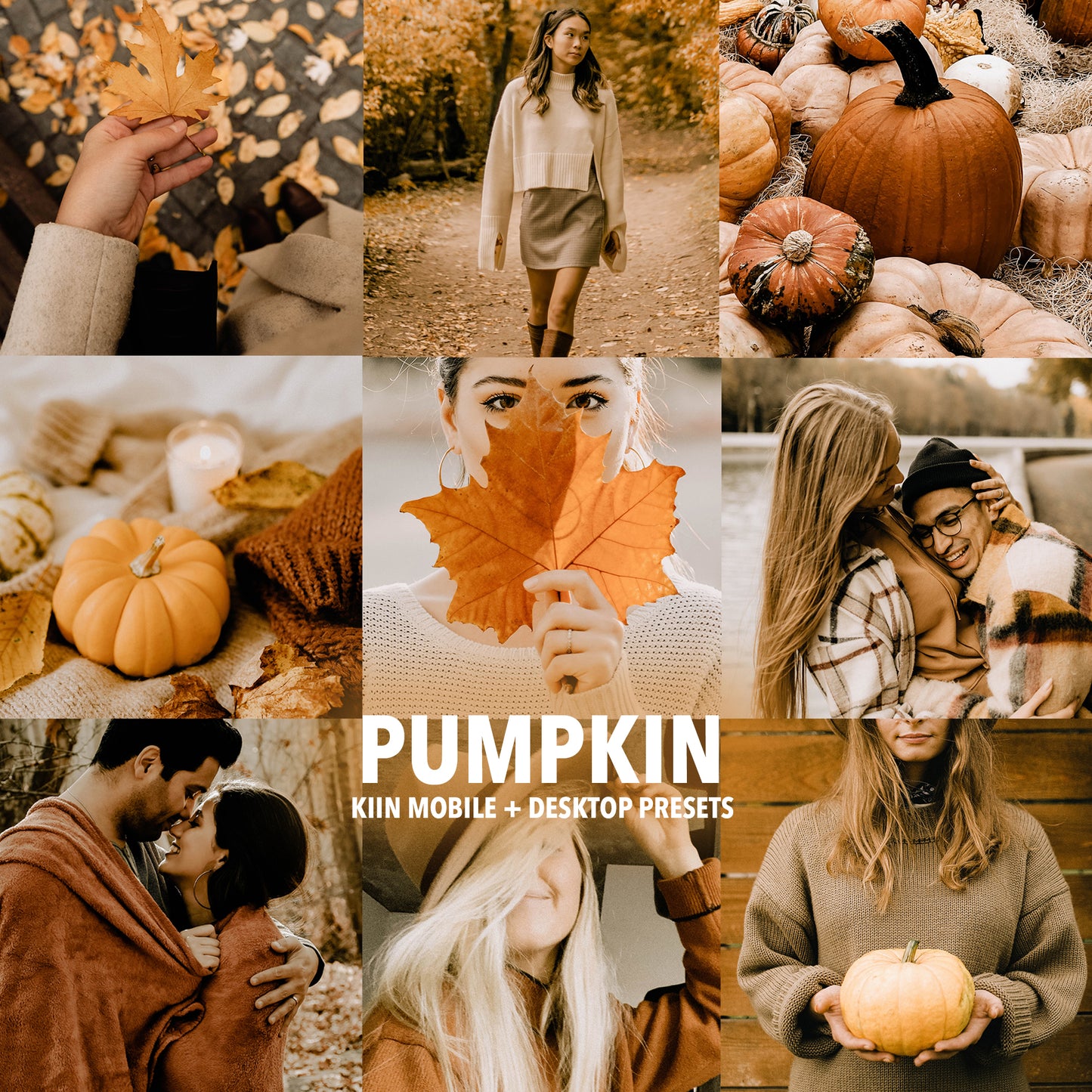 10 PUMPKIN LIGHTROOM MOBILE & DESKTOP PRESETS