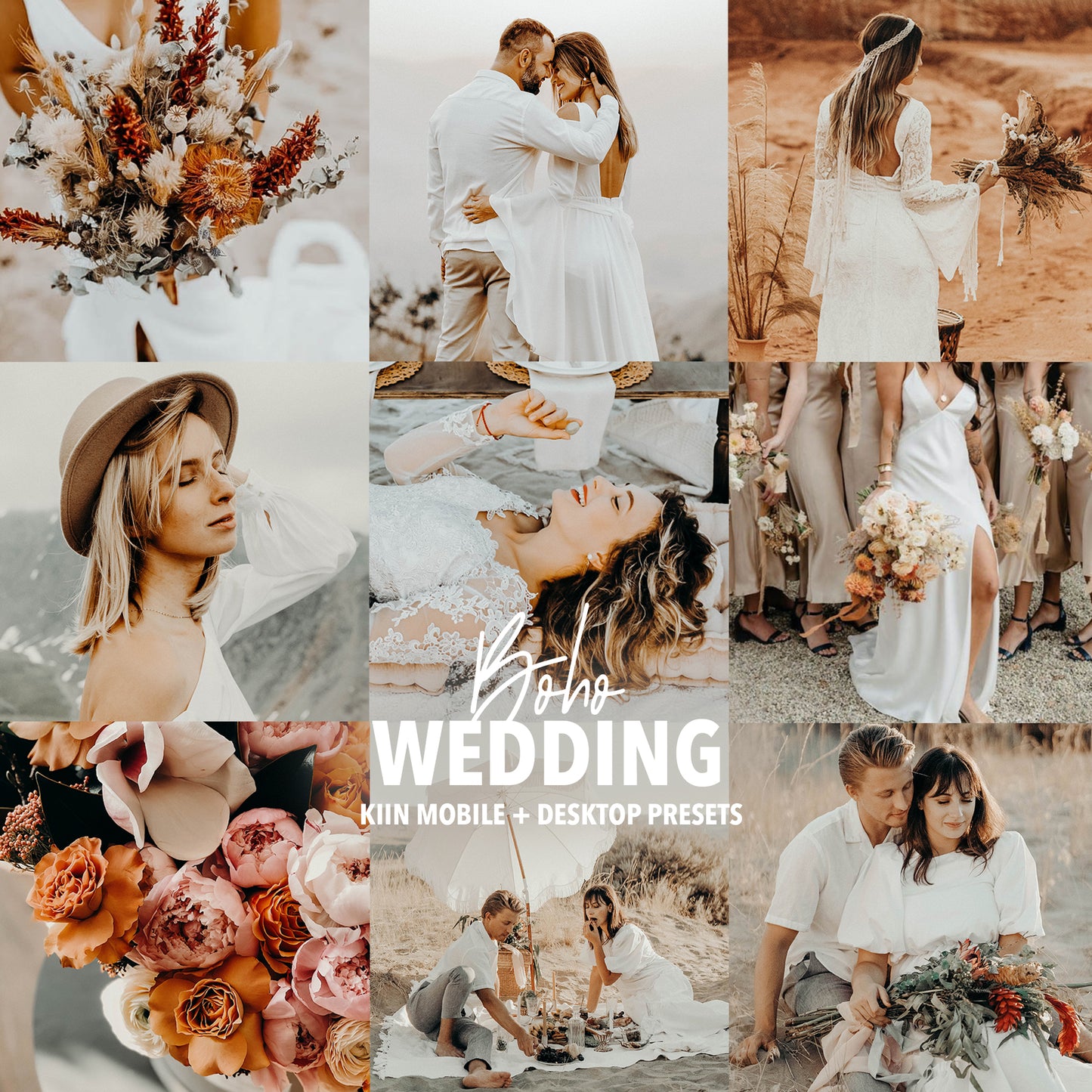 10 BOHO WEDDING LIGHTROOM MOBILE & DESKTOP PRESETS