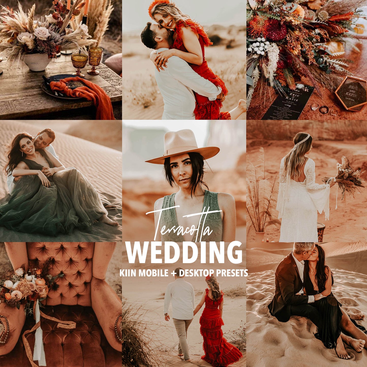 10 TERRACOTTA WEDDING LIGHTROOM MOBILE & DESKTOP PRESETS