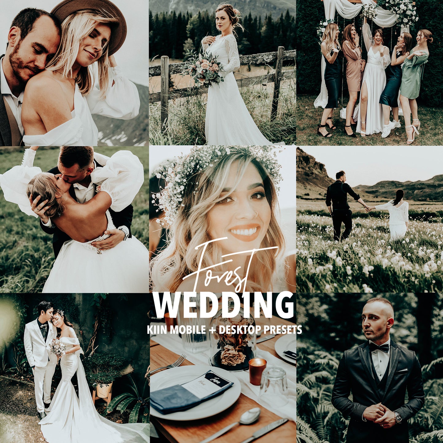 10 MOODY FOREST WEDDING LIGHTROOM PRESETS