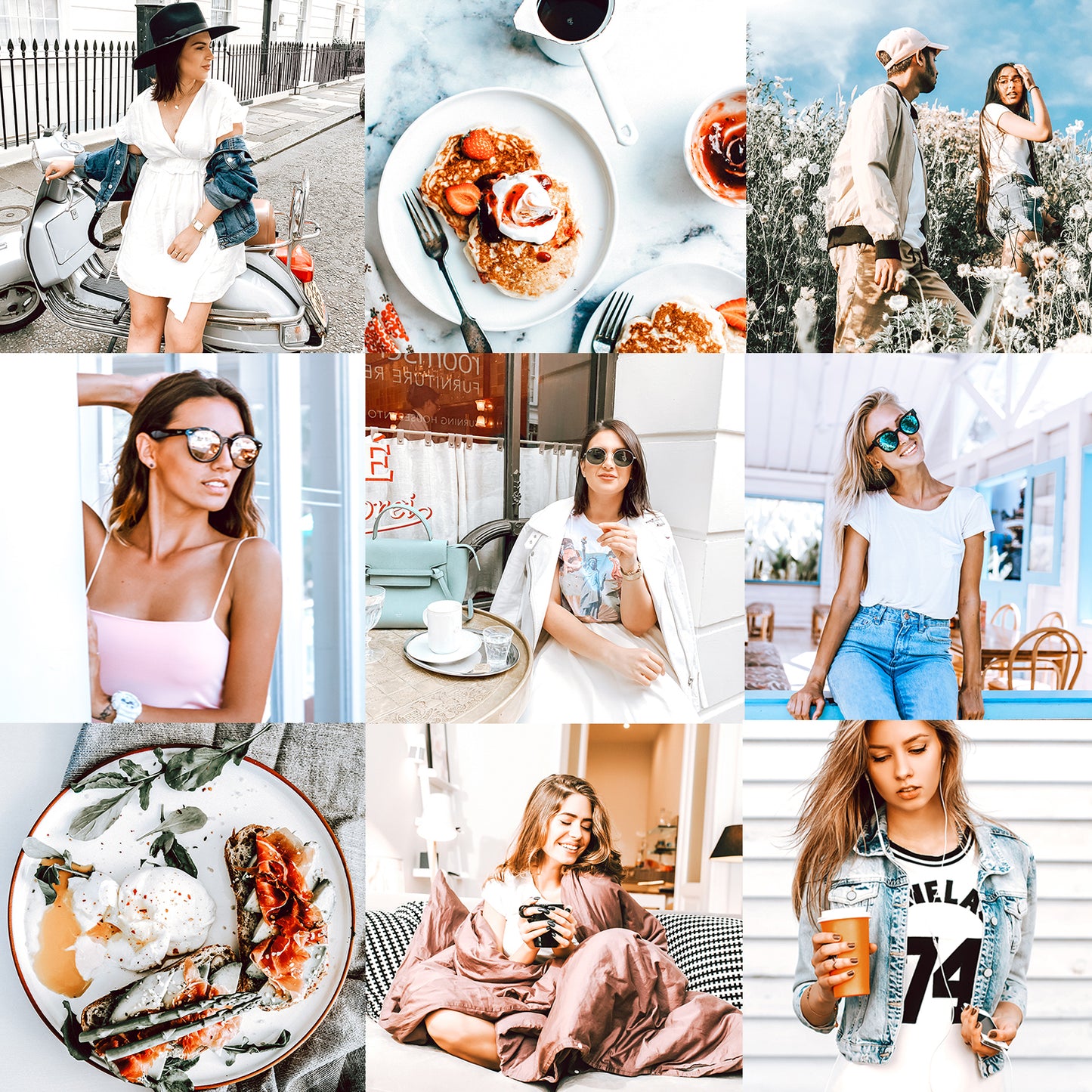 10 AIRY & BRIGHT LIGHTROOM MOBILE & DESKTOP PRESETS