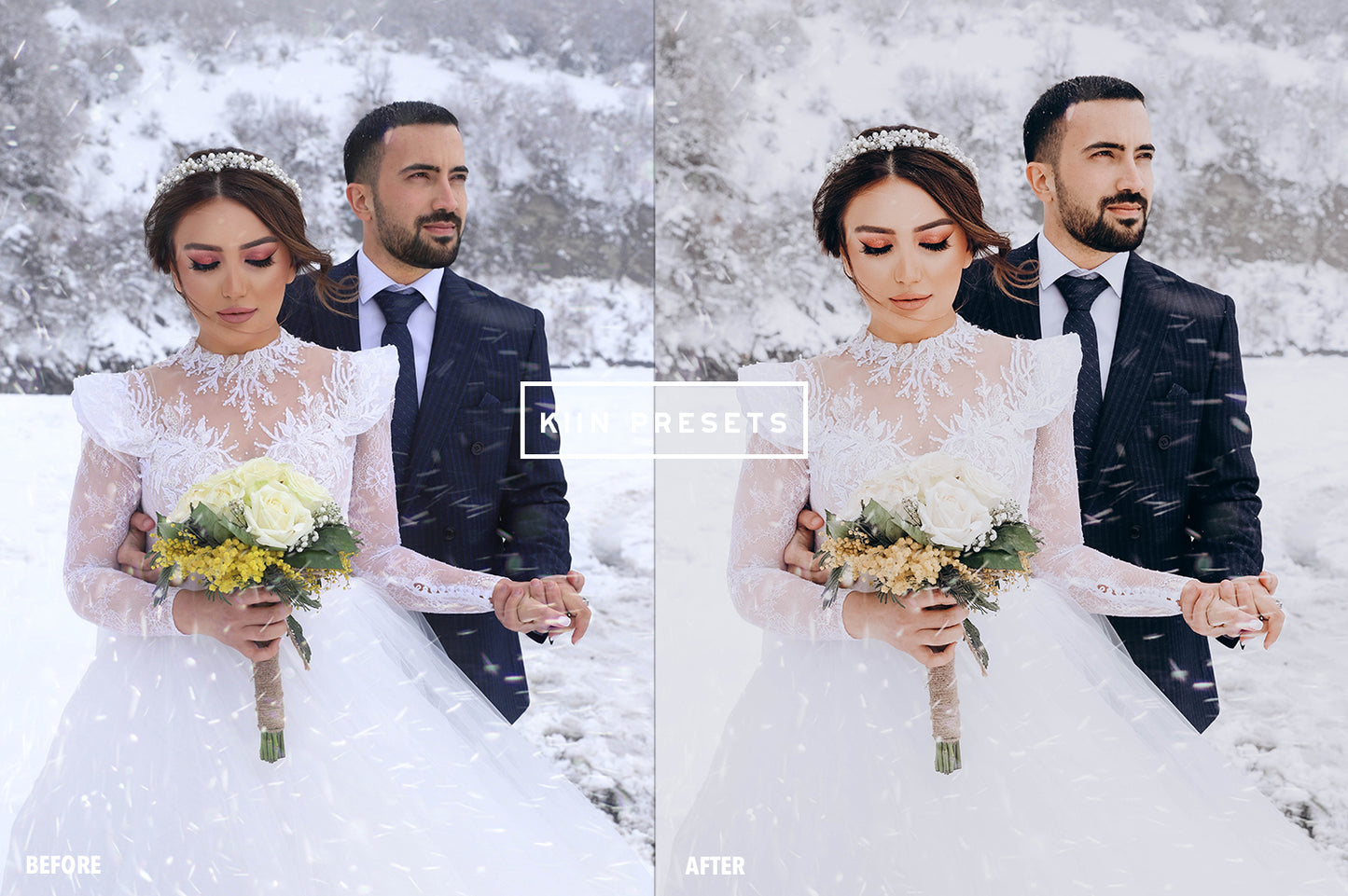 10 WINTER WEDDING LIGHTROOM MOBILE & DESKTOP PRESETS