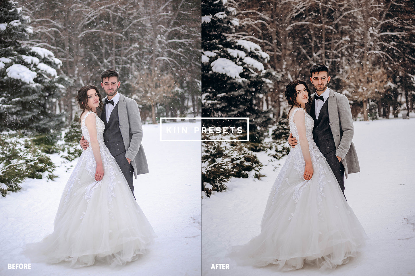 10 WINTER WEDDING LIGHTROOM MOBILE & DESKTOP PRESETS