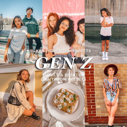 10 GEN Z LIGHTROOM MOBILE & DESKTOP PRESETS