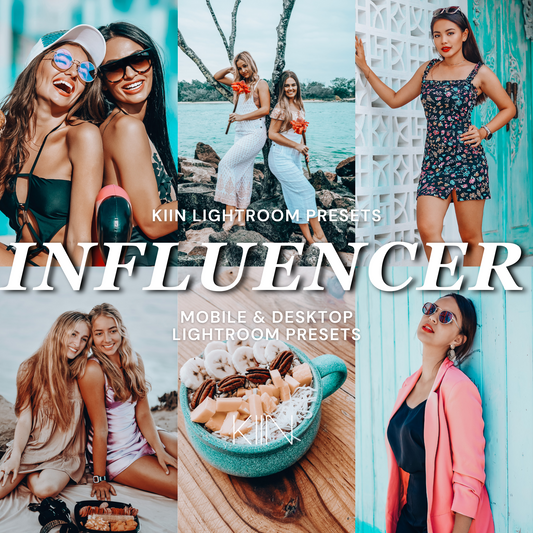 12 INFLUENCER LIGHTROOM PRESETS