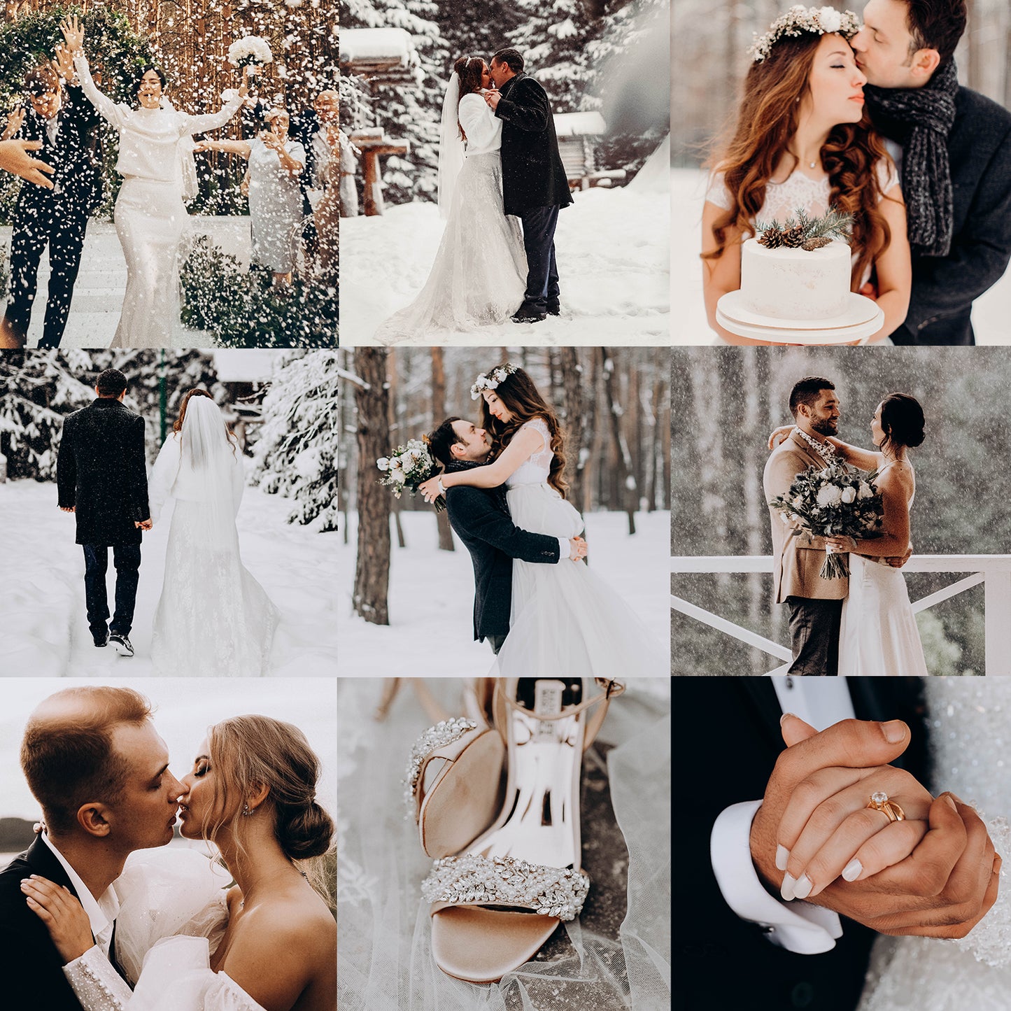 10 WINTER WEDDING LIGHTROOM MOBILE & DESKTOP PRESETS