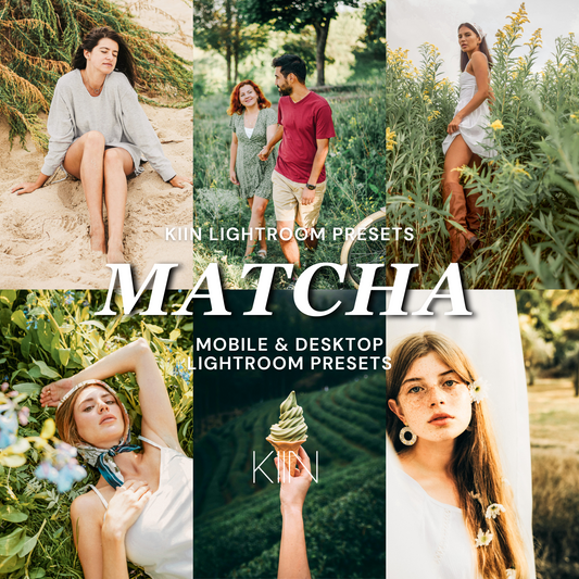 10 MATCHA LIGHTROOM MOBILE & DESKTOP PRESETS