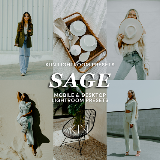 12 SAGE LIGHTROOM MOBILE & DESKTOP PRESETS