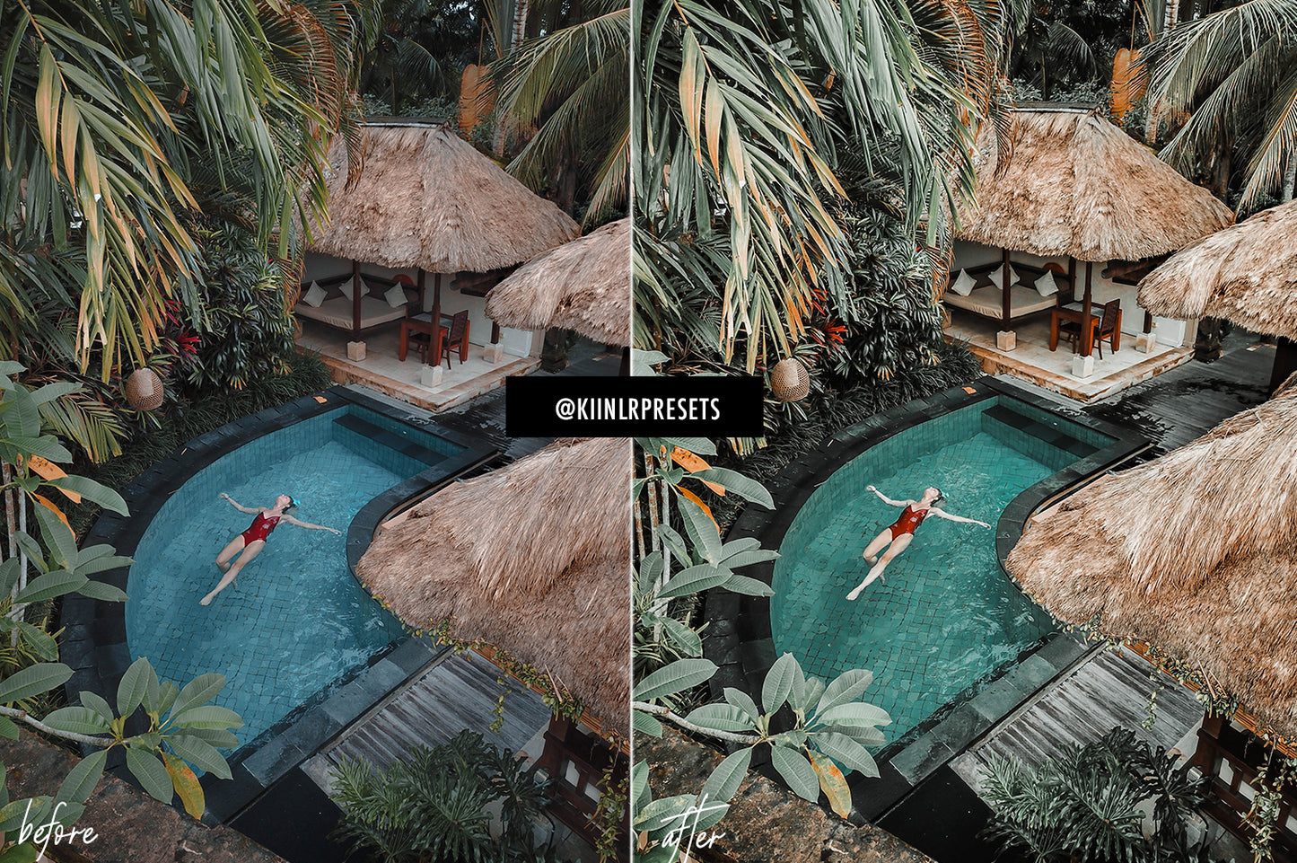 10 TROPICAL BALI LIGHTROOM MOBILE PRESETS - KIIN LIGHTROOM PRESETS