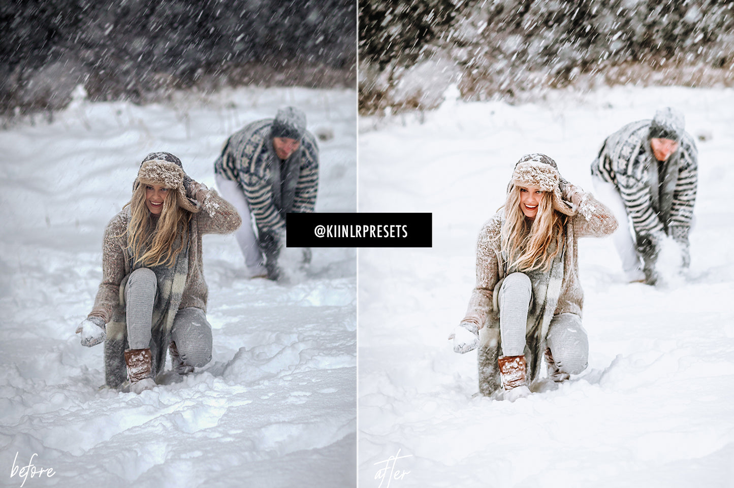 5 WINTER WONDERLAND LIGHTROOM MOBILE PRESETS - KIIN LIGHTROOM PRESETS