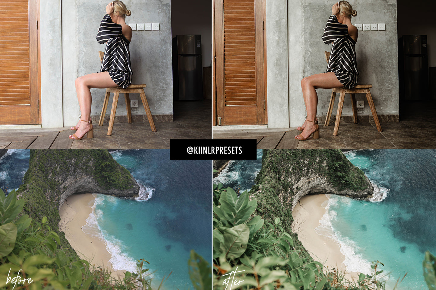 10 TROPICAL BALI LIGHTROOM MOBILE PRESETS - KIIN LIGHTROOM PRESETS