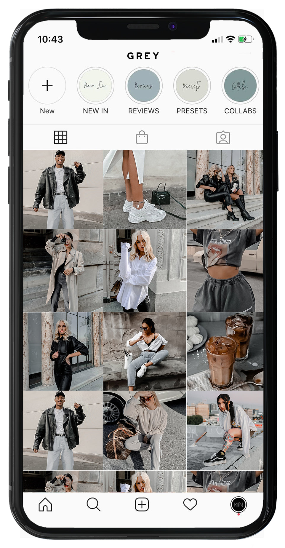 10 LIGHTROOM MOBILE MINIMAL BLOGGER GREY PRESETS