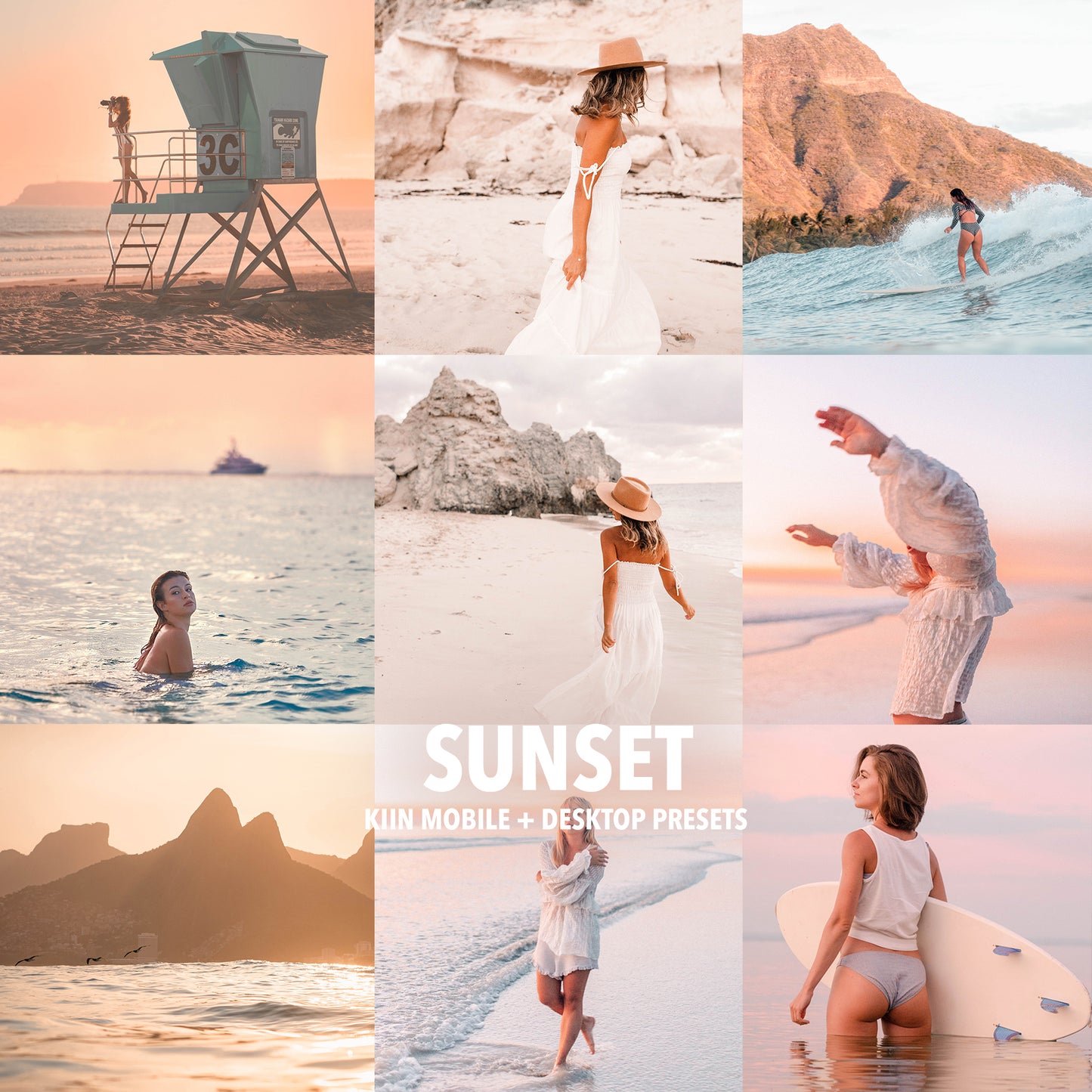 10 SUNSET LIGHTROOM MOBILE & DESKTOP PRESETS